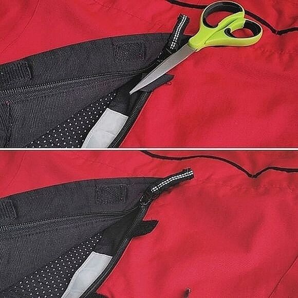 Vtg red half zip hooded pullover ski jacket - Picture 16 of 16